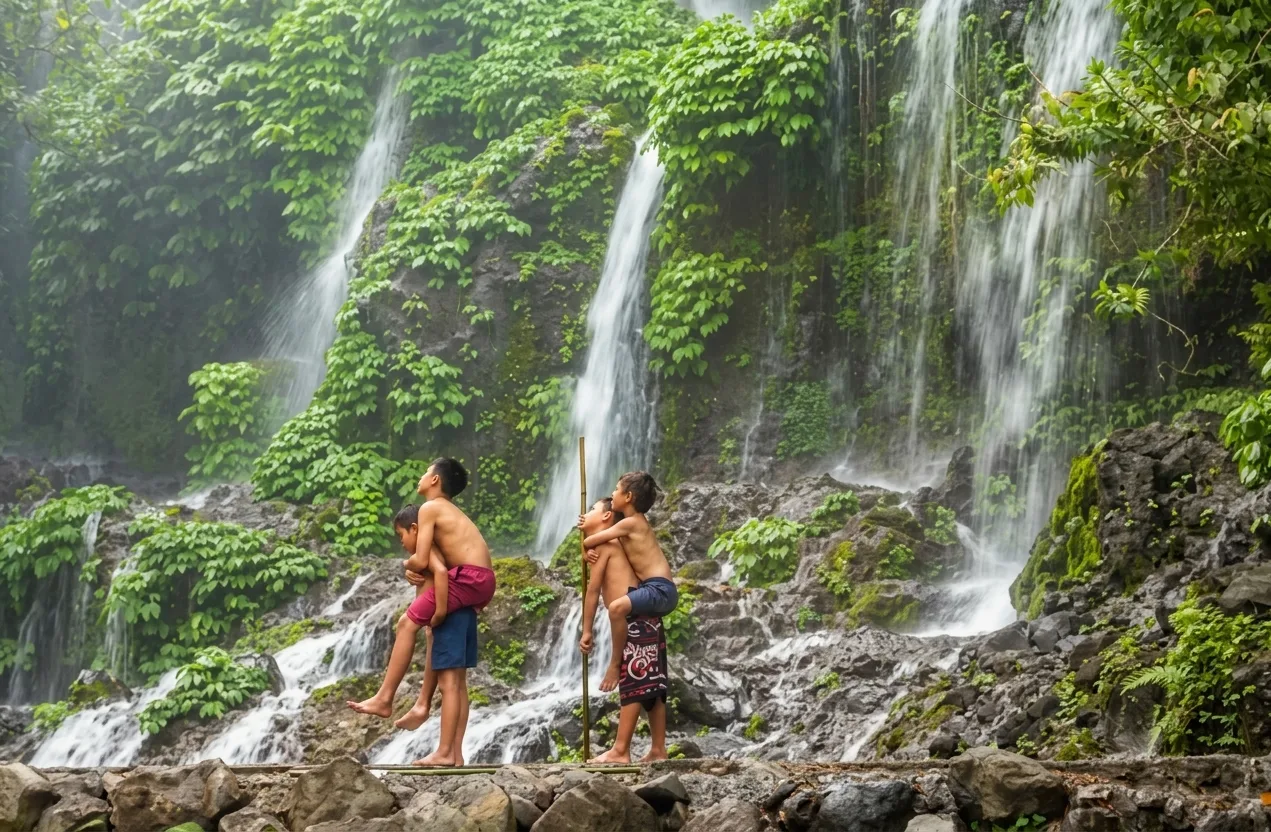 6 Hours Benang Stokel & Kelambu Waterfalls Tour