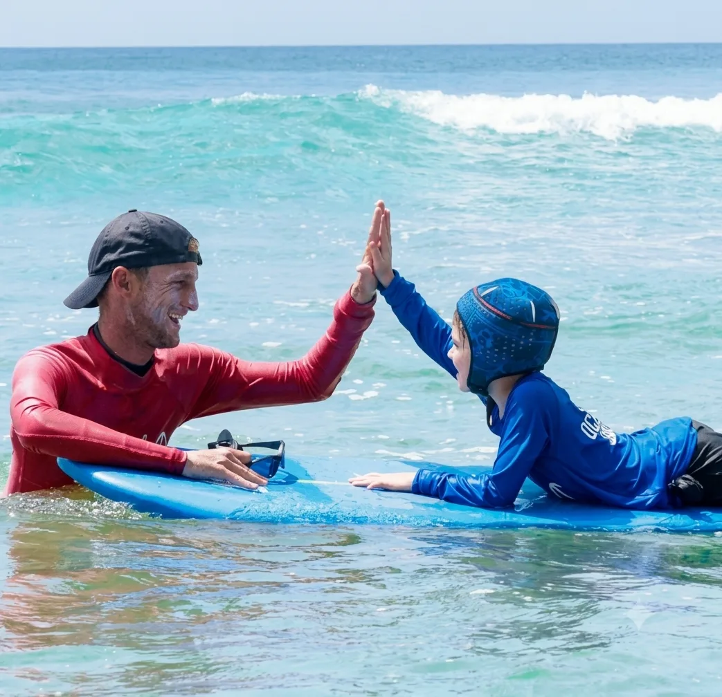 60 minutes  Surf Lesson With 1 Coach For 3 pax Discovering Ocean Surf