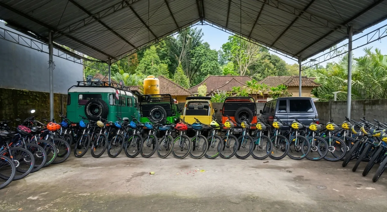 Bersepeda gunung di pedesaan Salak Agro & tur perkebunan warisan selama 6 Jam