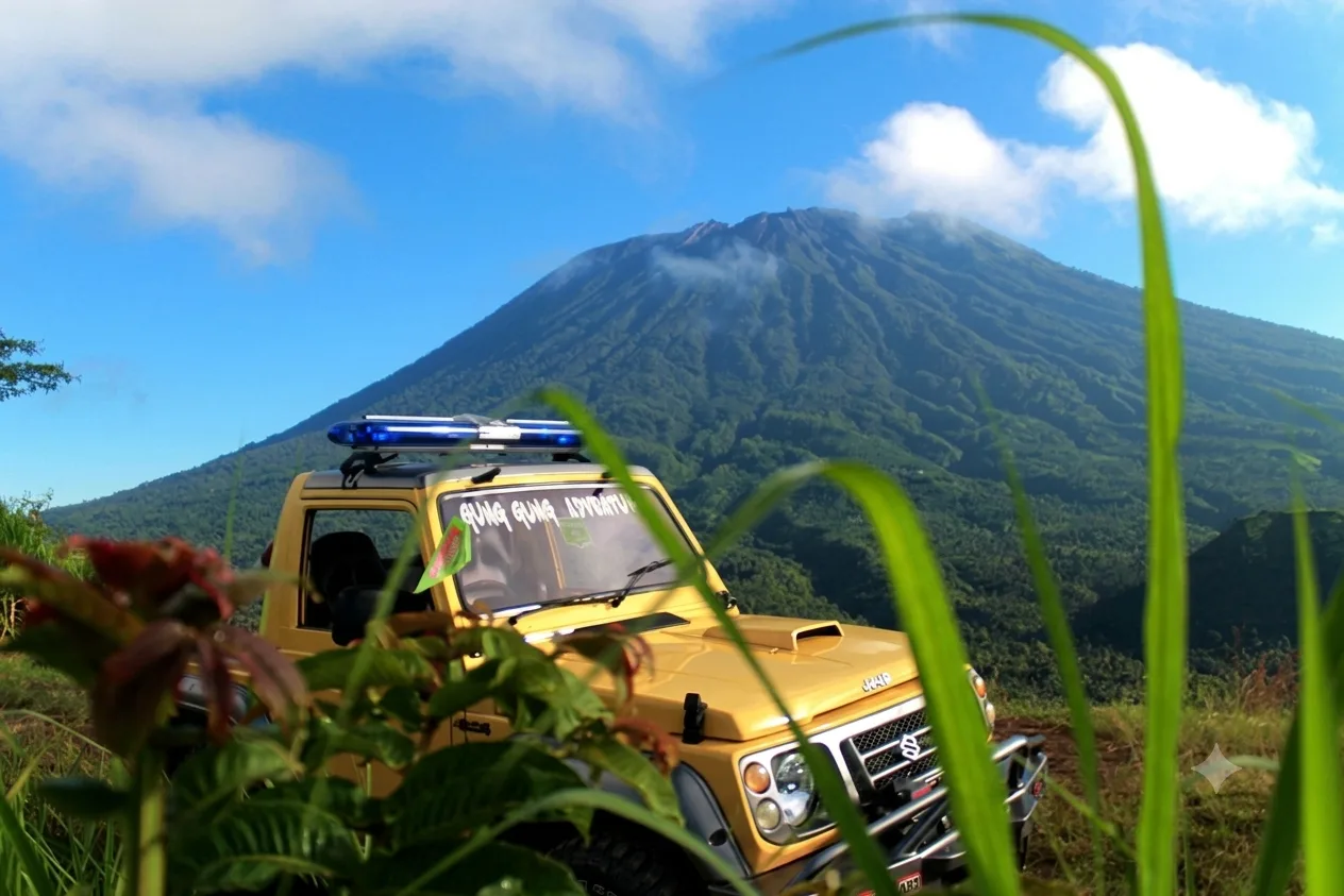 Paket 8 Jam Jeep 4WD Salak Agro menyusuri jalur desa & arung jeram Telaga Waja, Karangasem