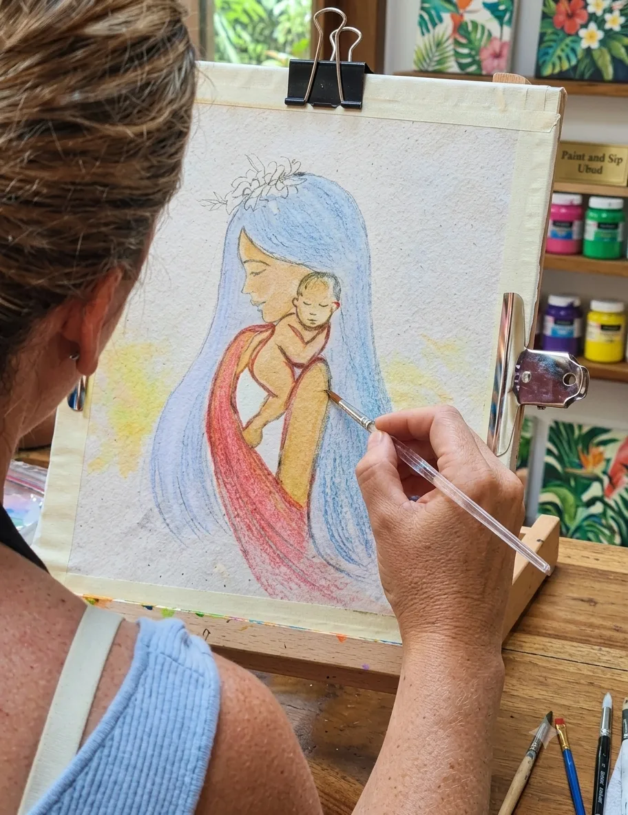 Paint Your Own Bali Tote Bag In Ubud photo 2