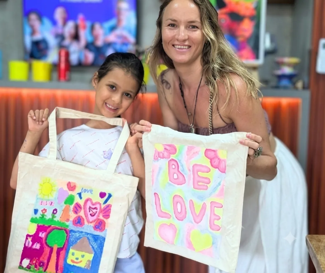 Paint Your Own Bali Tote Bag In Ubud