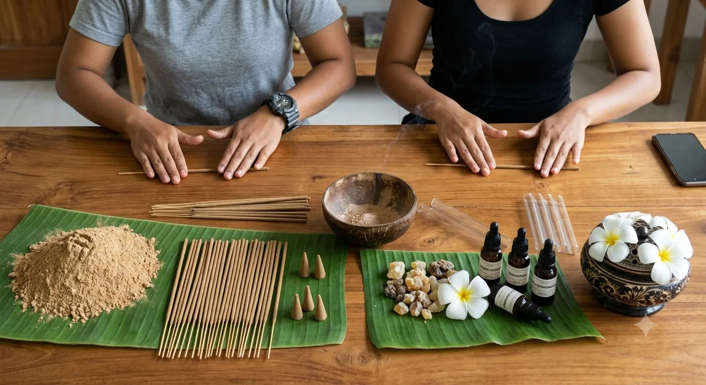 Balinese Incense Making Workshop In Ubud