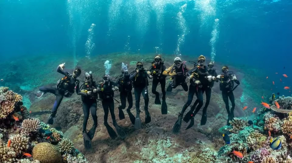 French Kiss Divers Diving In Nusa Lembongan