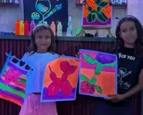 Glow Painting Class