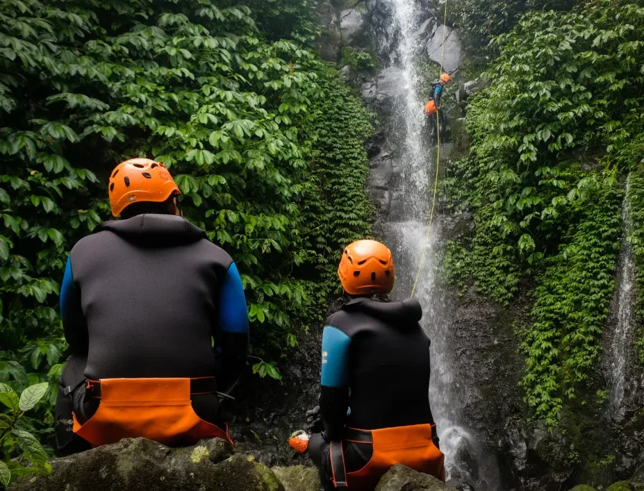 Samba Canyon Extreme Abseiling Jumps Advanced Canyoning Adventure Canyoning Bali