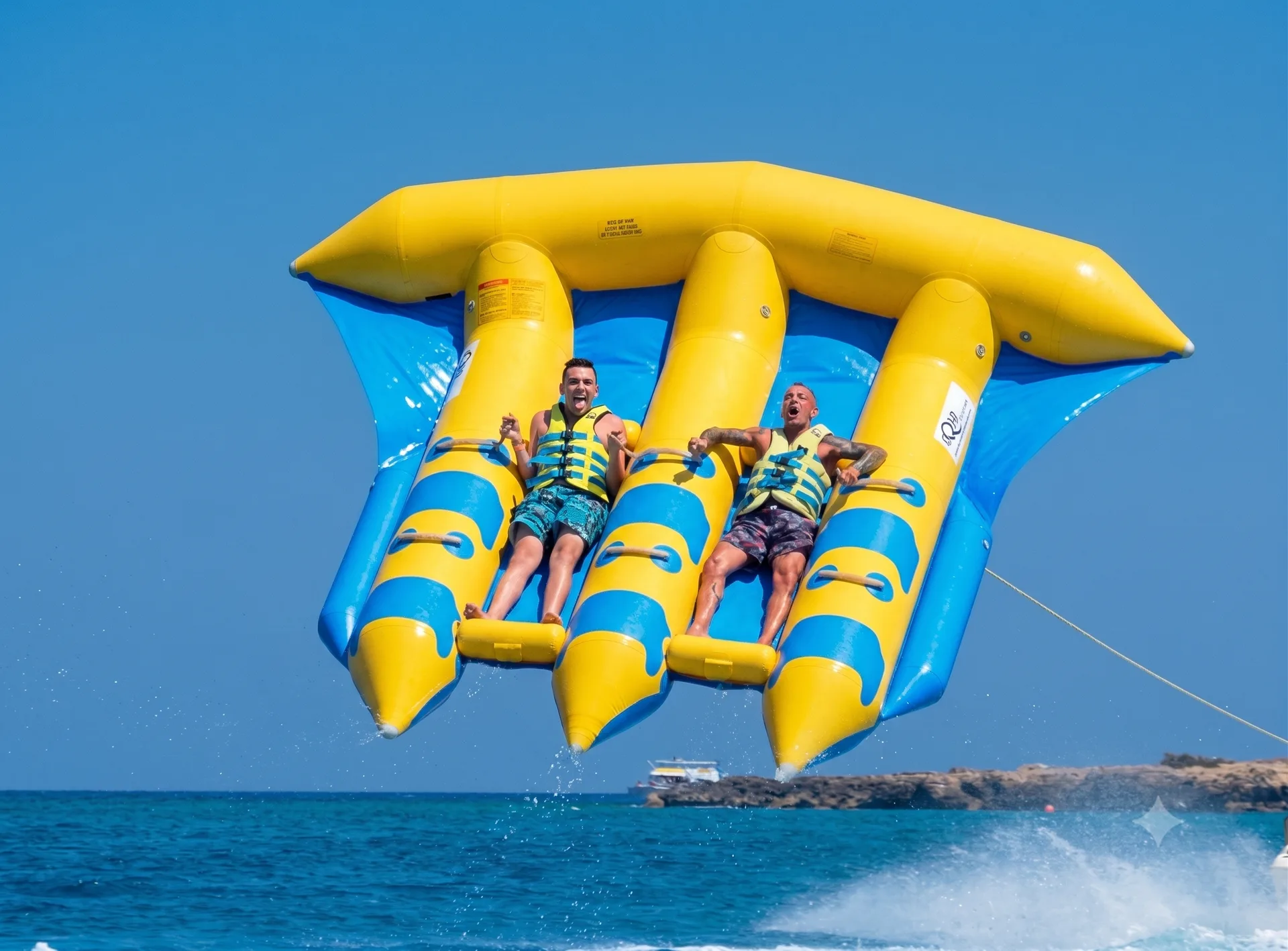FlyFish  Above Tanjung Benoa Beach With Parasailing Activity Pandan Sari Dive