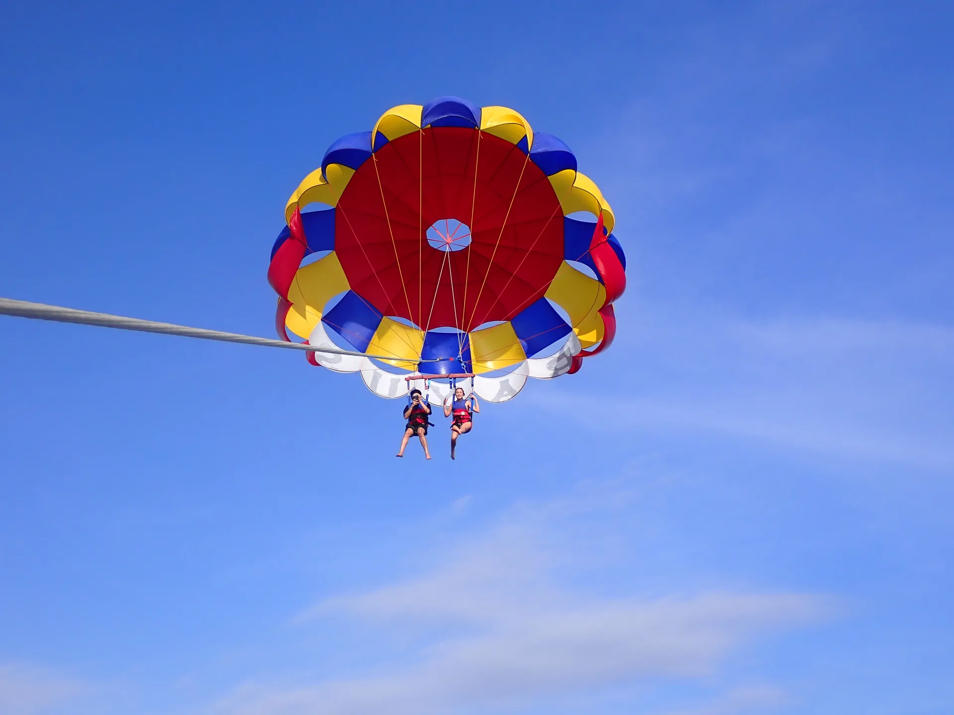 Parasailing Sky Adventure Flight Bayusuta Aquamarlin
