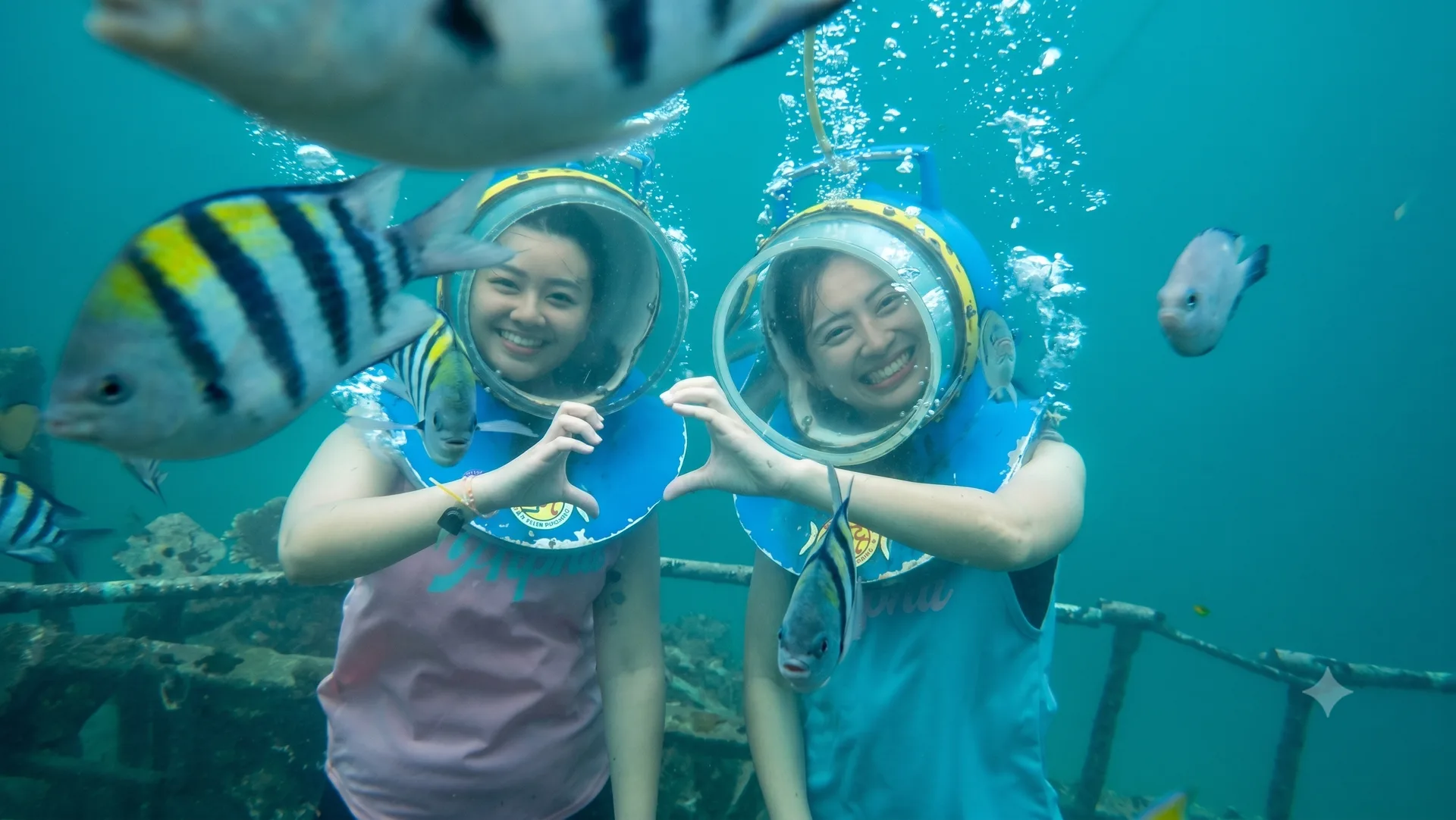 Seawalker Underwater Helmet Diving Adventure  Bayusuta Aquamarlin