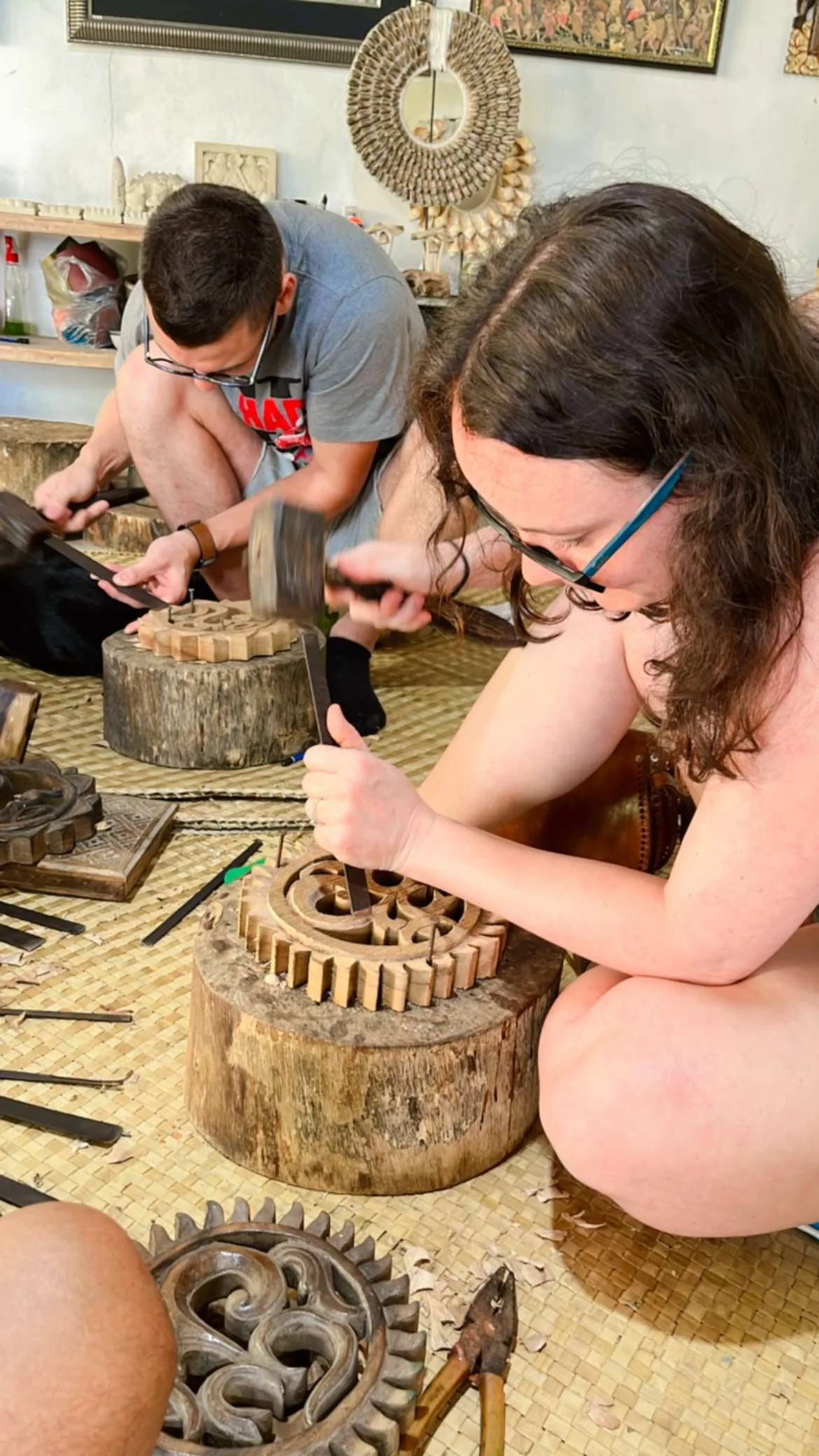 Ubud 전통 목각 워크숍